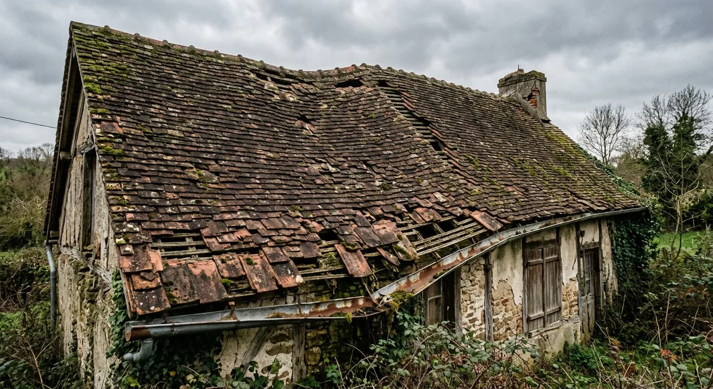 Avant rénovation - Rénovation Tuiles Mécaniques