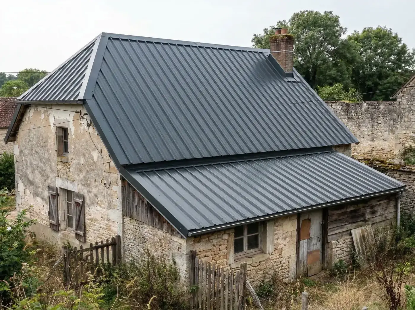 Toiture Bac Acier Moderne - Apres