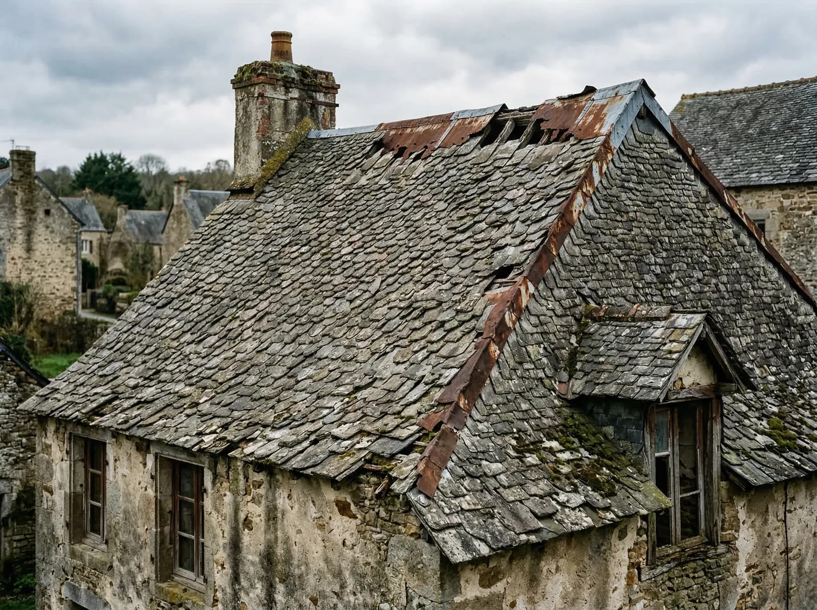 Restauration Ardoises Patrimoniale - Avant